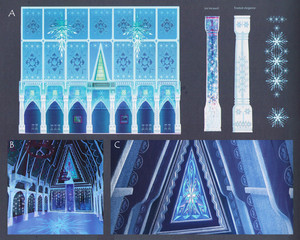  Concept art of Elsa’s powers in the last act of Frozen - Uma Aventura Congelante