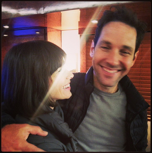  Evangeline Lilly and Paul Rudd
