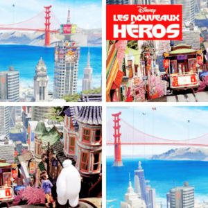  French Big Hero 6 posters comparison details