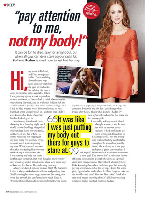  Holland in Seventeen Magazine (September 2014)