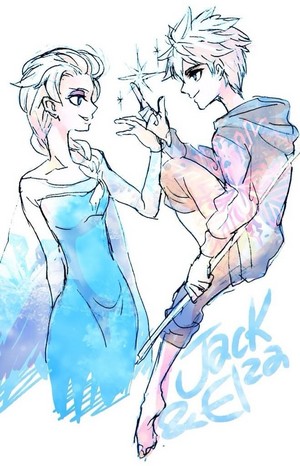  Jack Frost and কুইন Elsa