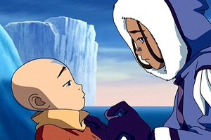  Katara and Aang.