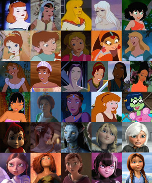  Non 디즈니 Princess collage