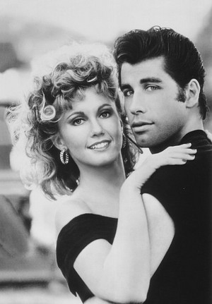  Olivia and John In Grease