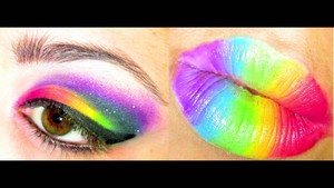  arco iris, arco-íris makeup