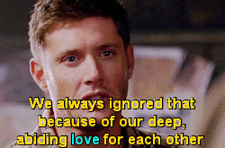  Sam/Dean l’amour Gif