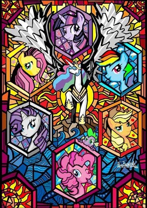 Stained Glass Ponies