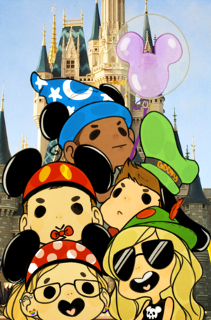  Team Стрела goes to Disneyland
