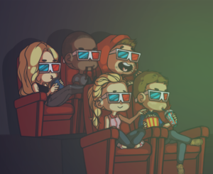  Team Arrow goes to the sinema