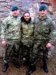 Tom Hardy visits Royal Marines