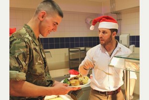  Tom Hardy visits Royal Marines