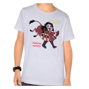 Vanellope dressed as Pumbaa T-Shirt 1