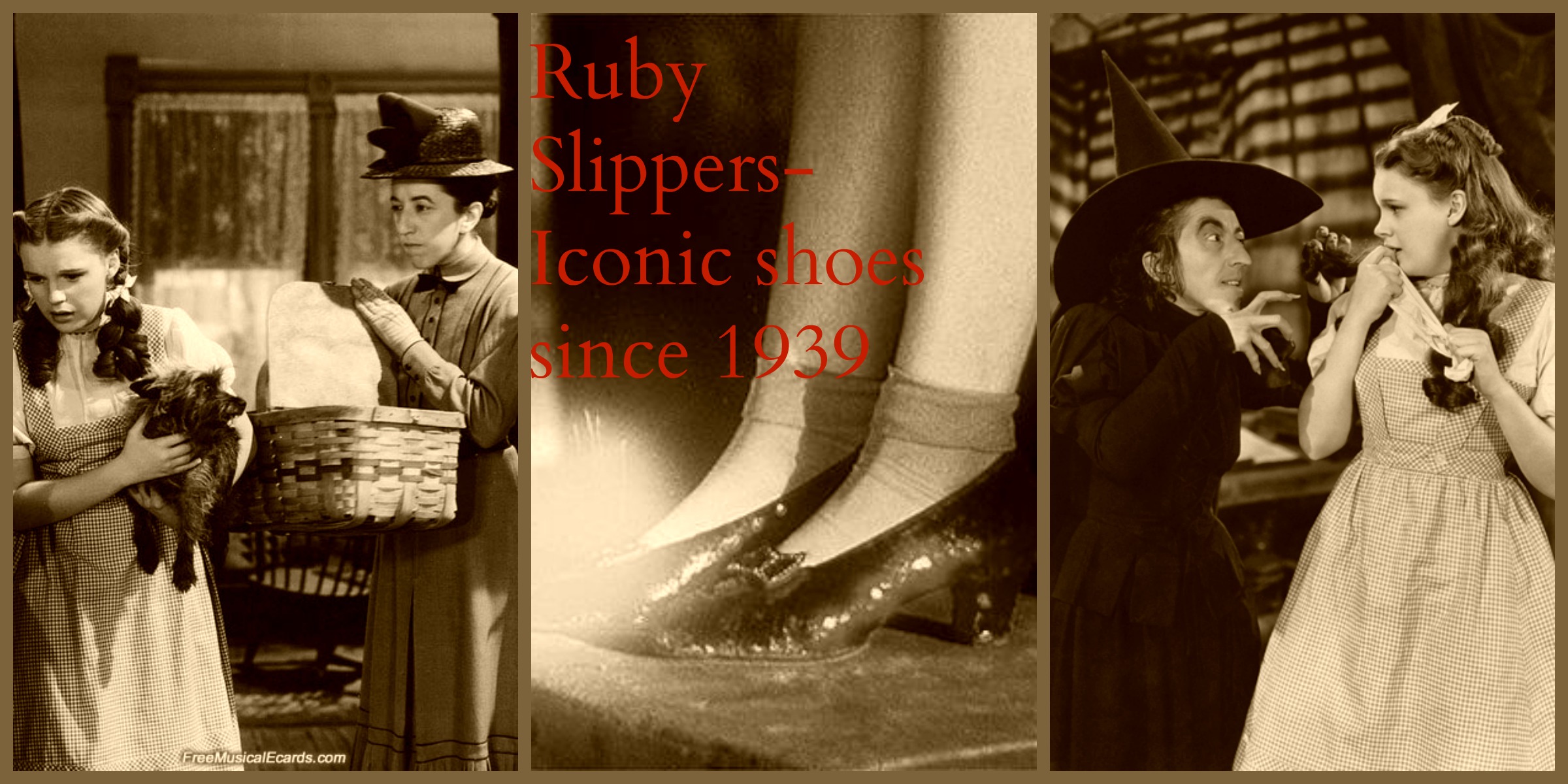 Wiz of Oz/ Ruby Slippers tribute collage