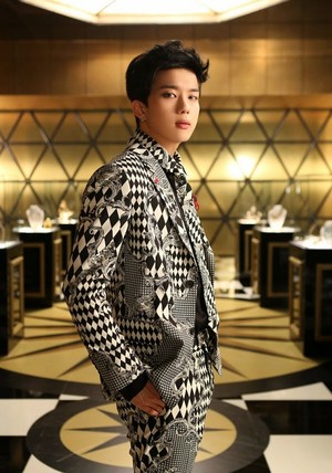 Youngjae's jacket photo for 4th Japanese single 'Excuse Me'
