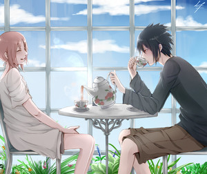  Sasuke Uchiha and Sakura Haruno