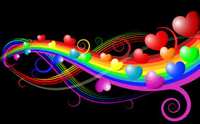  arco iris hearts