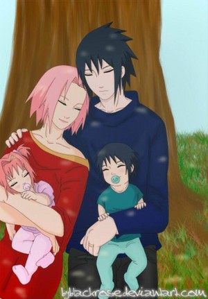 sasusaku family