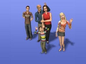  the Thomas-Brewer family in the sims 2