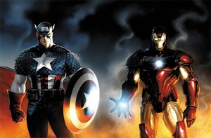  Captain america and Iron Man