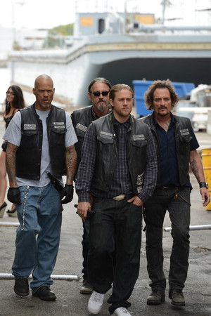  7x03 - Playing with Monsters - Happy, Chibs, Jax and Tig