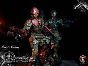  Calvin's Custom one sixth scale original thiết kế series Gears of Peace MKIV Apocalypse Riddick 2.0