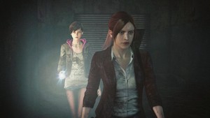  Claire with Moira バートン in Resident Evil: Revelations 2