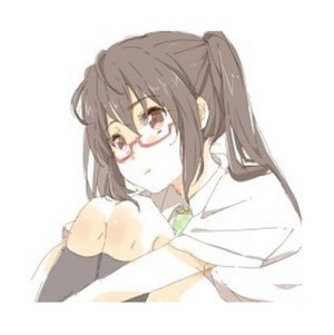  Dreaming girl with glasses
