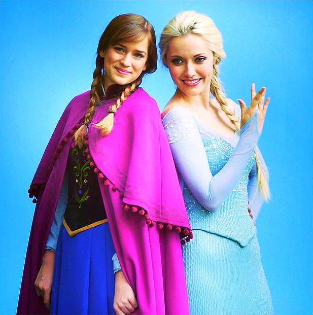 Elizabeth & Georgina as Anna and Elsa