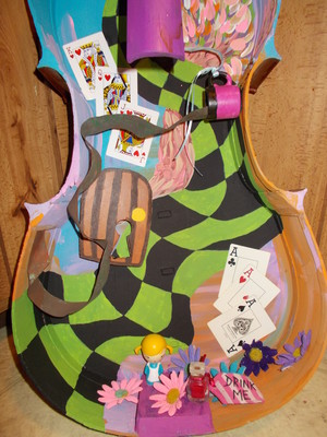  For Sale: Alice in Wonderland Cello Shadowbox