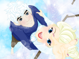  Jack Frost and কুইন Elsa