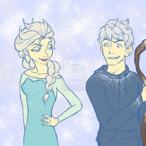  Jack Frost and queen Elsa