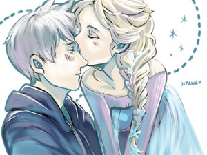  Jack Frost and queen Elsa