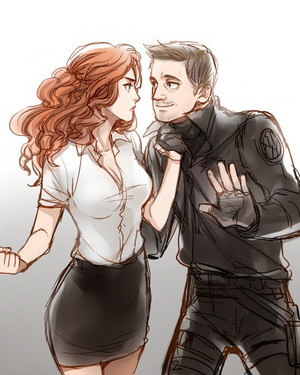  Natasha and Hawkeye