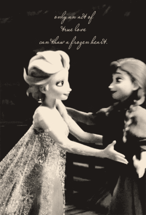  Only an act of true love can thaw a frozen دل