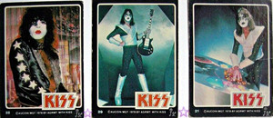 Paul Stanley and Ace Frehley ~KISS trading cards 1978