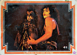  Paul Stanley and Gene Simmons 1978 trading cards