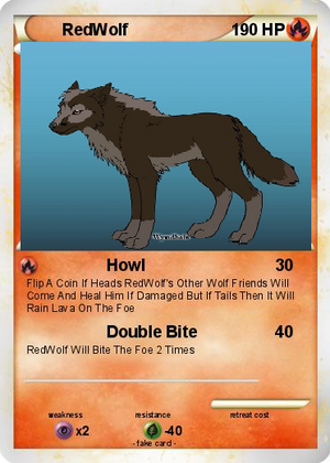  Red's Pokemon Card