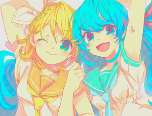  Rin and Miku tumblr