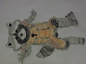  Rocket Raccoon drawing