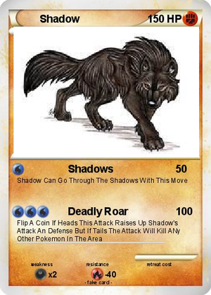  Shadow's Pokemon Card
