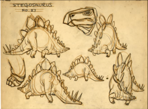  Stegosaurus model sheet