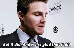 Stephen Amell was in contention for a People’s Choice Award for Favorite On-Screen Chemistry  