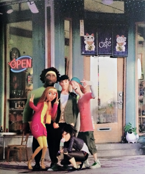  Tadashi with Honey, GoGo, Wasabi and fred figglehorn