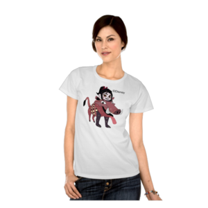 Vanellope dressed as Pumbaa Womens T-Shirt 2 (Front)