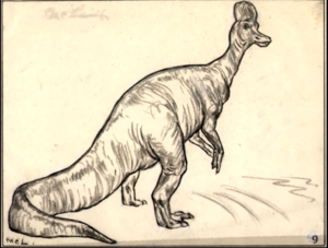  Corythosaurus concept art