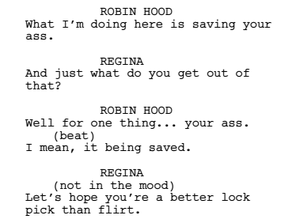 outlaw queen // cut line-moment