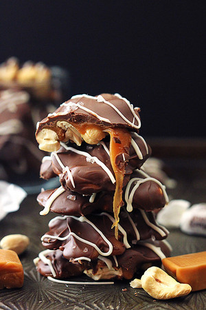 Chocolate With Caramel and Nuts 