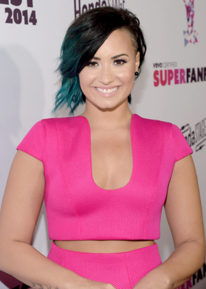  Demi Lovato attends VEVO’s first annual VEVO Certified SuperFanFest at The Barker Hangar in Santa