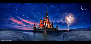  Disneyland lâu đài California chỉnh sửa hình nền (@ParisPic)