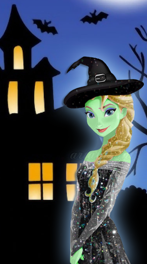  Elsa is ready for Halloween!